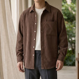 Knox Corduroy Shirt - Coffee Brown