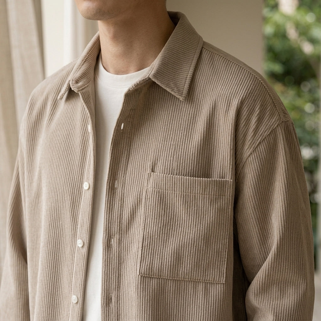 Knox Corduroy Shirt - Lead Product Detail