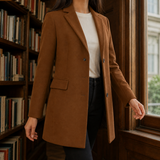 Alessia Tailored Jacket - Dark brown