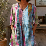 Tabitha-Claire V Neck Tunic - Multicolour