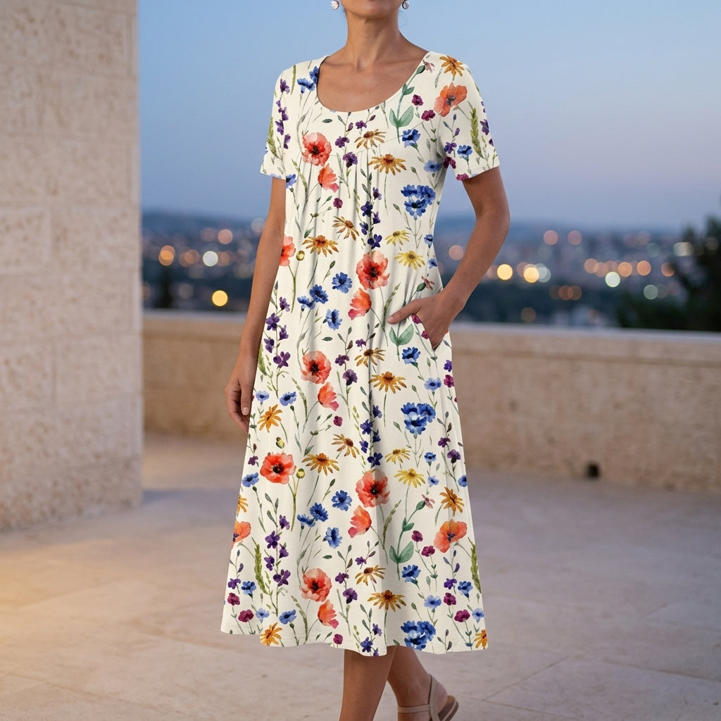 Celeste Gathered Sundress - Cream