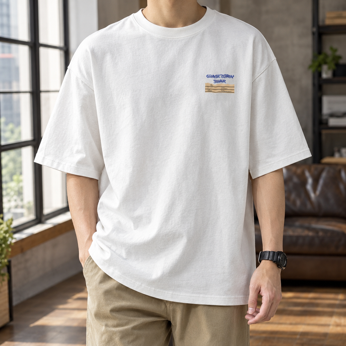 Simeon Oversized T-Shirt - White