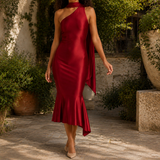 Amalia-Kate Mermaid Dress - Red