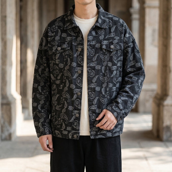 Sullivan Paisley Denim Jacket