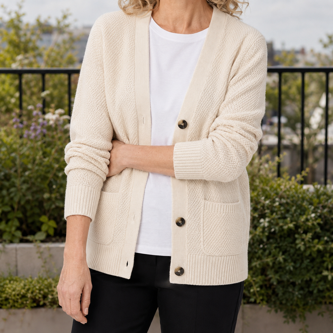 Elara V Neck Sweater - Pink