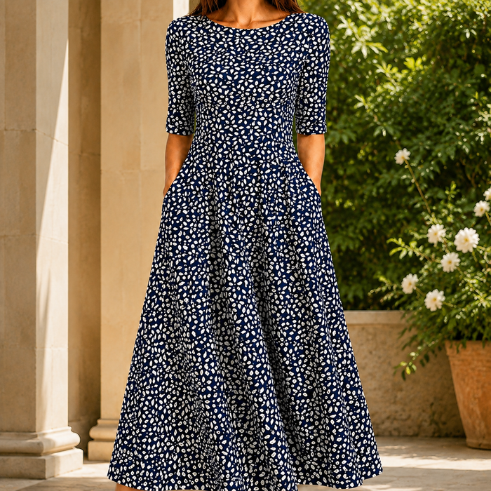 Adeline Printed Maxi Dress