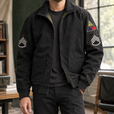Hendrik Military Jacket - Black