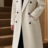 Savannah-Kate Double-Breasted Coat - Off White