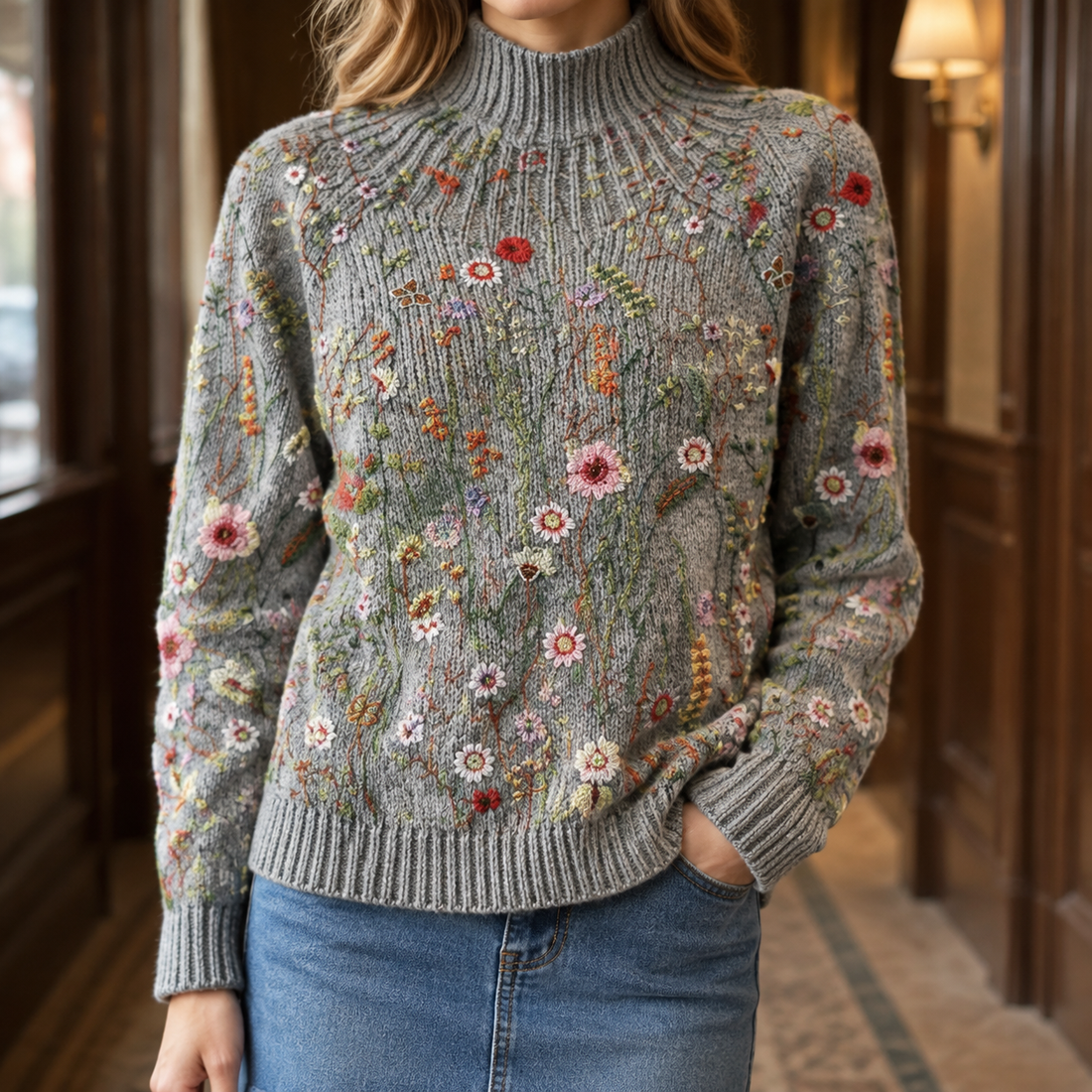 Mina-Claire Floral Sweater - Multicolor