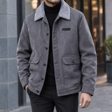 Felix-Flynn Fleece Collar Jacket - Dark Gray