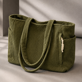 Alessi Ribbed Tote - Green
