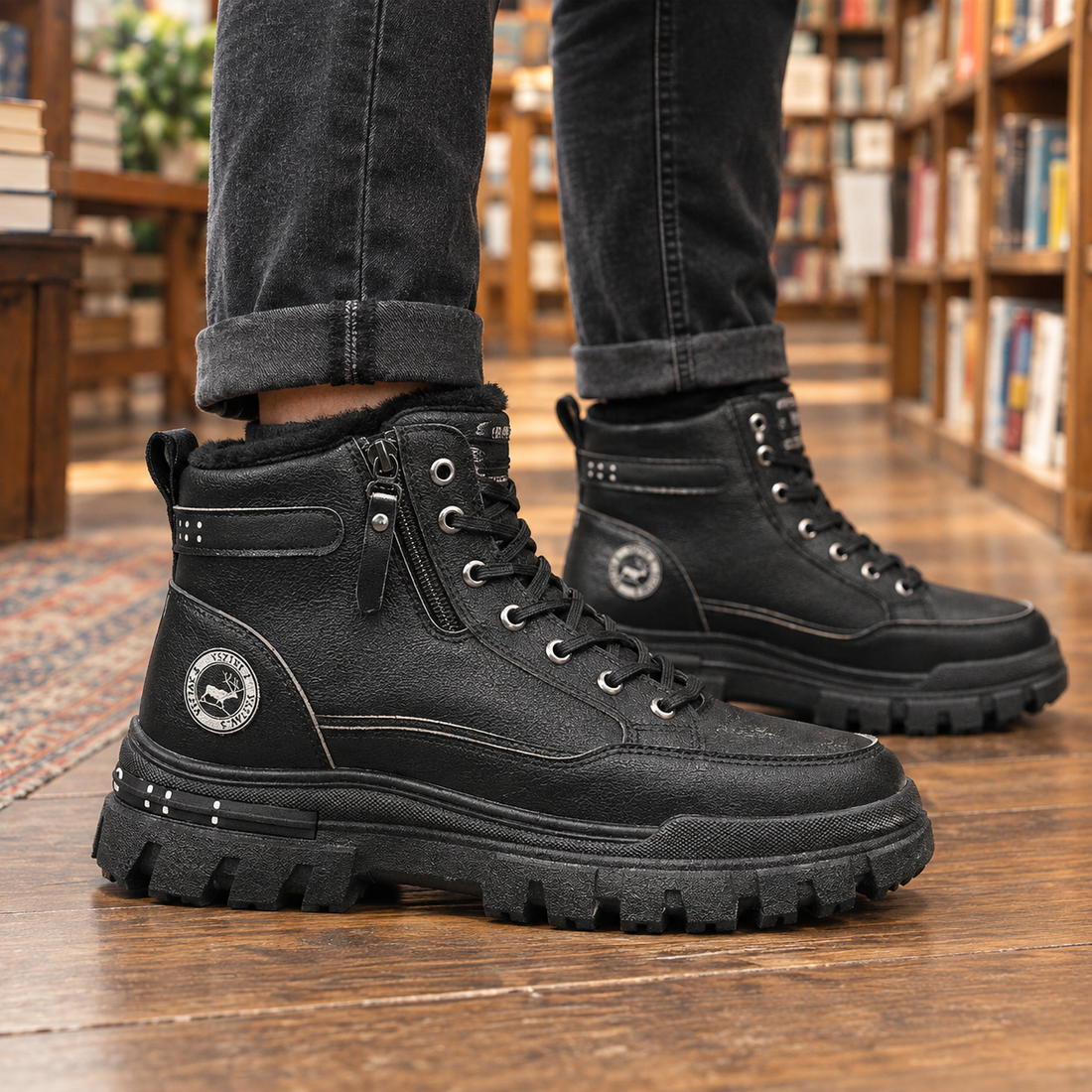 Urbino Platform Boots - Black
