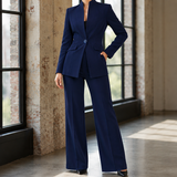 Brigitte Tailored Set - Navy Blue