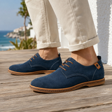 Santoro Suede Derby Shoes - Blue