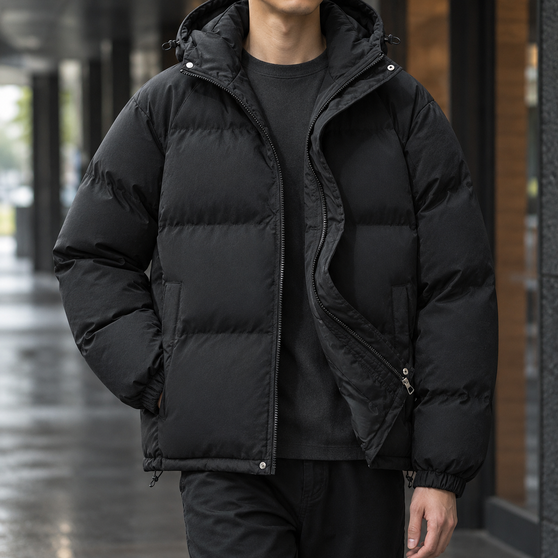 Anthony-Tate Puffer Jacket - Black