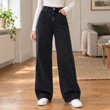 Charlotte Wide Leg Jeans - Black