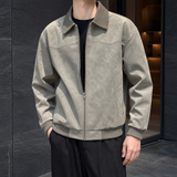 Everard-Cole Contrast Collar Jacket - Olive Green