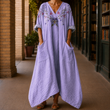 Calla Handkerchief Dress - Purple