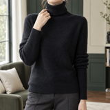 Alma-Lane Turtleneck Sweater - Black