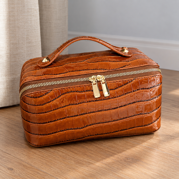 Fermo Croc Cosmetic Bag