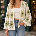 White Green Floral Pattern