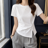 Demelza Side Twist Top - M12 # White