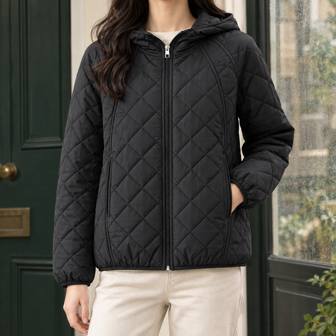 Winona-Skye Quilted Jacket - Black