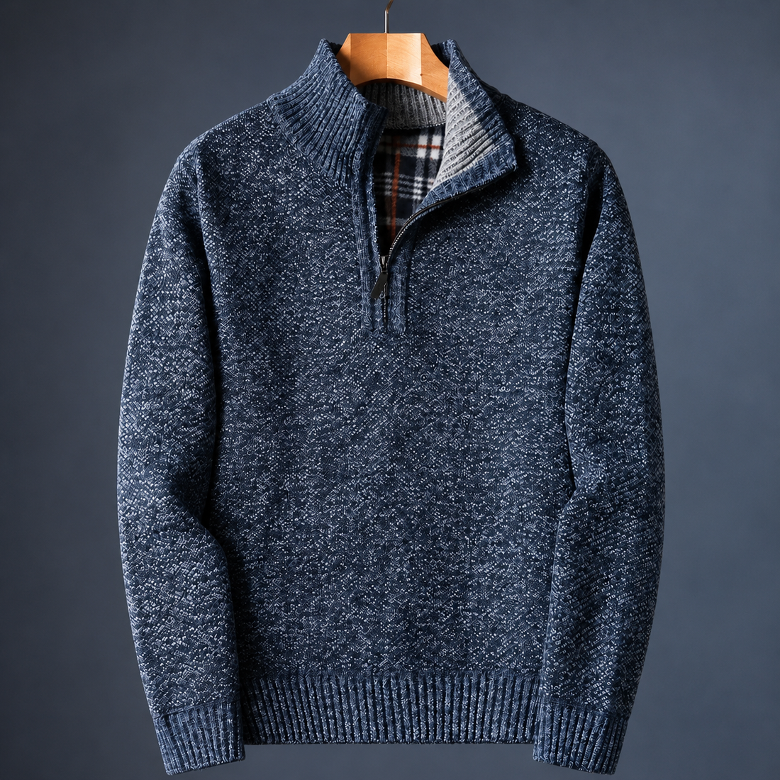 Torin Quarter-Zip Sweater - Blue