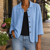 Soraya-Lane Collared Sweater - Light Blue