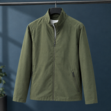 Cameron Stand Collar Jacket - Military Green