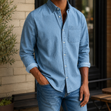 Carter Chambray Shirt - Light Blue