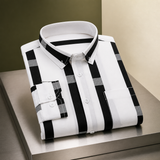 Dorian Striped Shirt - White