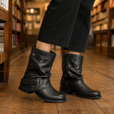 Cesena Buckle Boots - Black