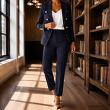 Serena-Eve Tailored Pantsuit - Navy
