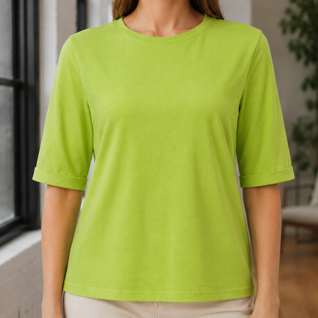 Priscilla-Belle Relaxed T-Shirt - Green