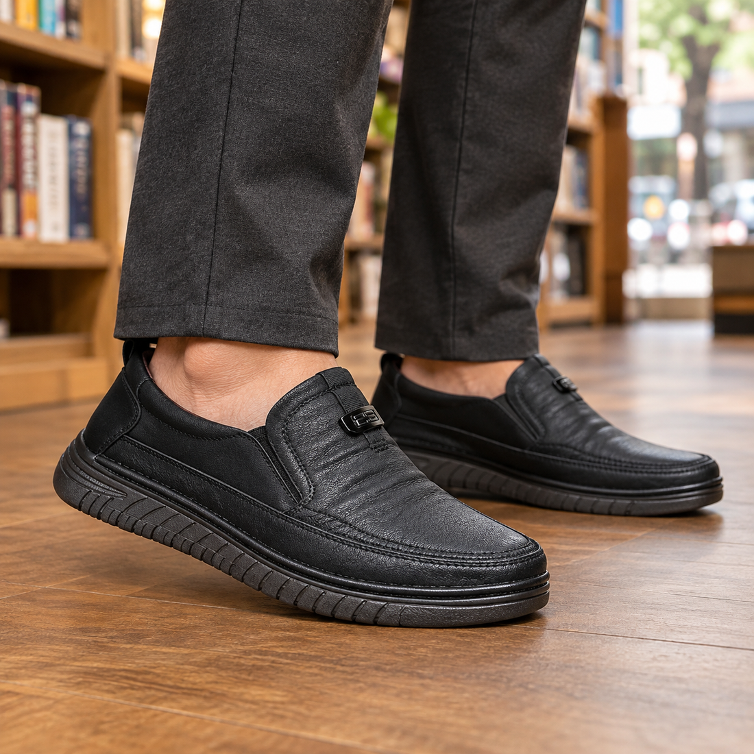 Corleone Slip-On Loafers - Black