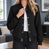 Maya-Lane Bomber Jacket - Black