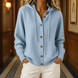 Ancelin Hooded Cardigan - Blue