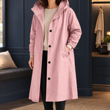 Nina-Marie Hooded Overcoat - Light Pink