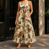 Maia-Jane Tiered Maxi Dress - Nude