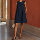 Ramona A-Line Dress - Navy