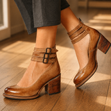 Bertolini Buckled Heels - Light Brown