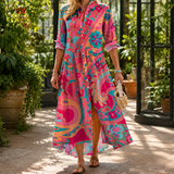 Mina Maxi Dress - Multicolor Paisley
