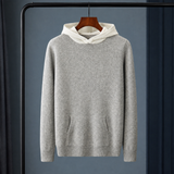 Leonie-Faye Merino Wool Sweater - Gray/white