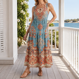 Paloma-Mae Tiered Dress - Orange
