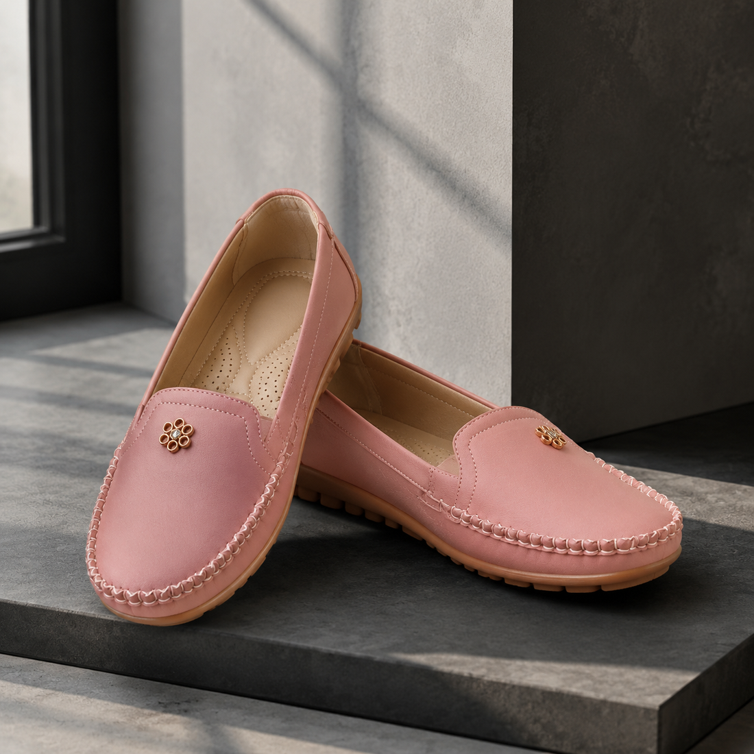 Sienna Orthopedic Loafers - Pink