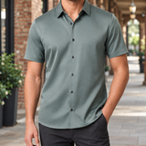 Lorcan Silk Shirt - Olive
