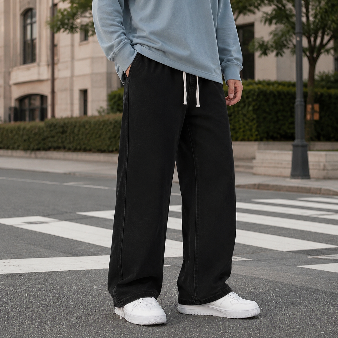 Esteban Wide Leg Jeans - Black