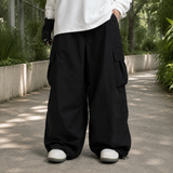 Damian Baggy Cargo Pants - Black