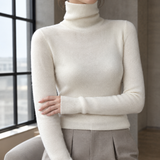 Stacey-Sage Turtleneck Sweater - White